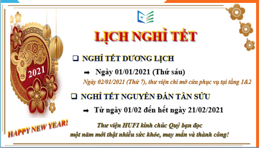 Thông báo Lịch nghỉ Tết Dương lịch & Tết Nguyên đán Tân Sửu 2021